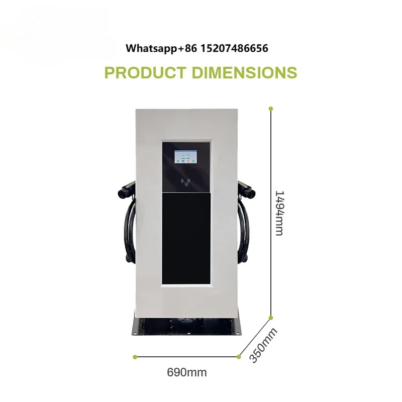 60kW  DC Fast Electric Charging Station IP54  Fast CCS1 CCS2  GBT Plug Dual-