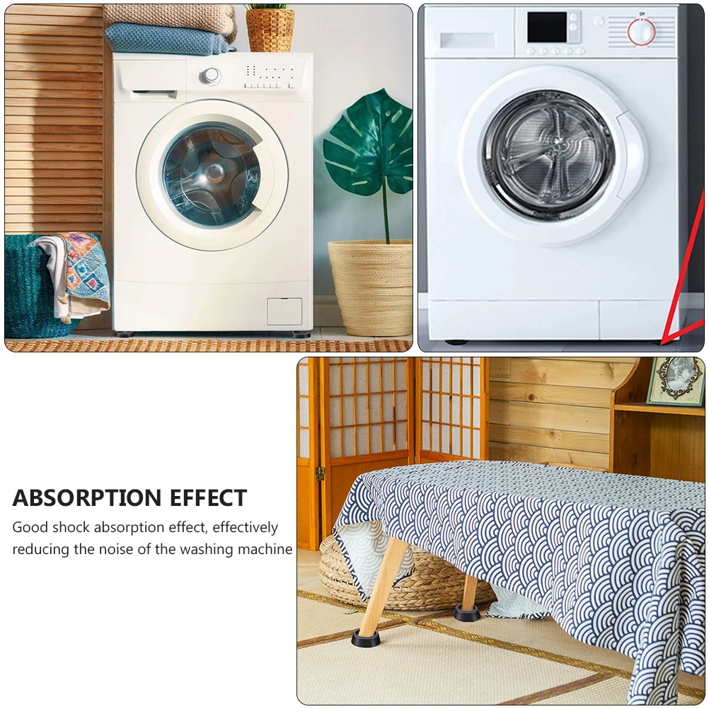 

8pcs Anti Vibration Pads Shockproof Floor Protection Mat Heavy Duty Dampening Non Slip Wear Resistant Easy Install for Home