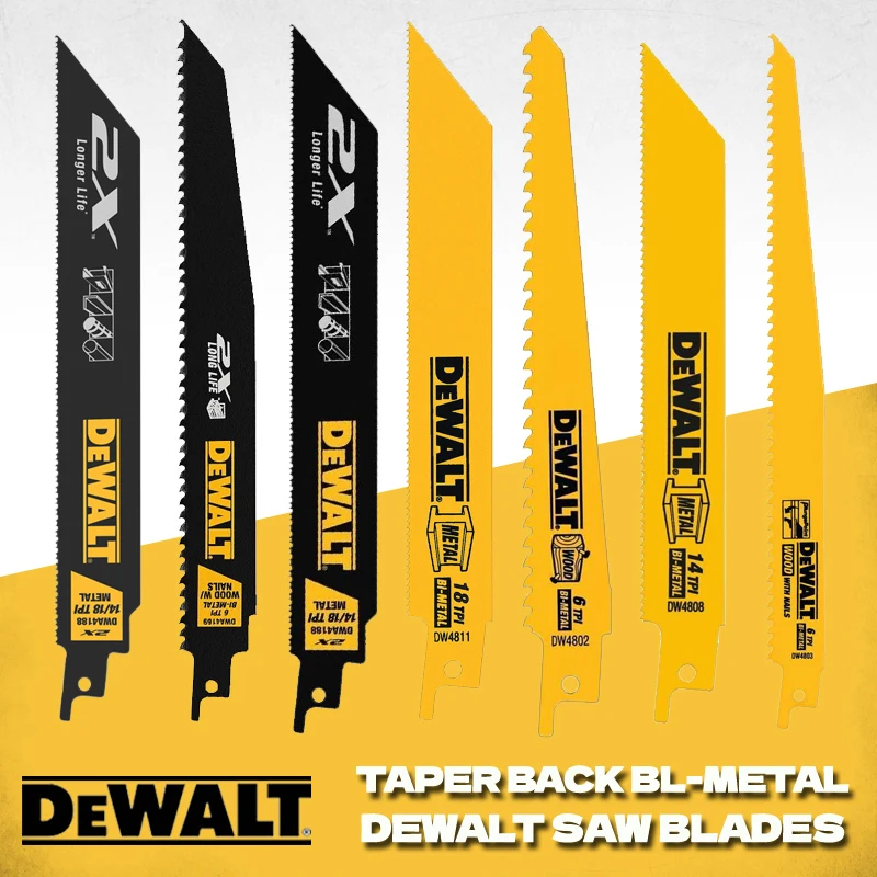 DEWALT Reciprocating Saw Blades For DCS369 DCS367 DCS386 DCS389 DWA4188 DW4809 DW4821 DWA41612 DW4808 DW4811 DW4812 DW4847