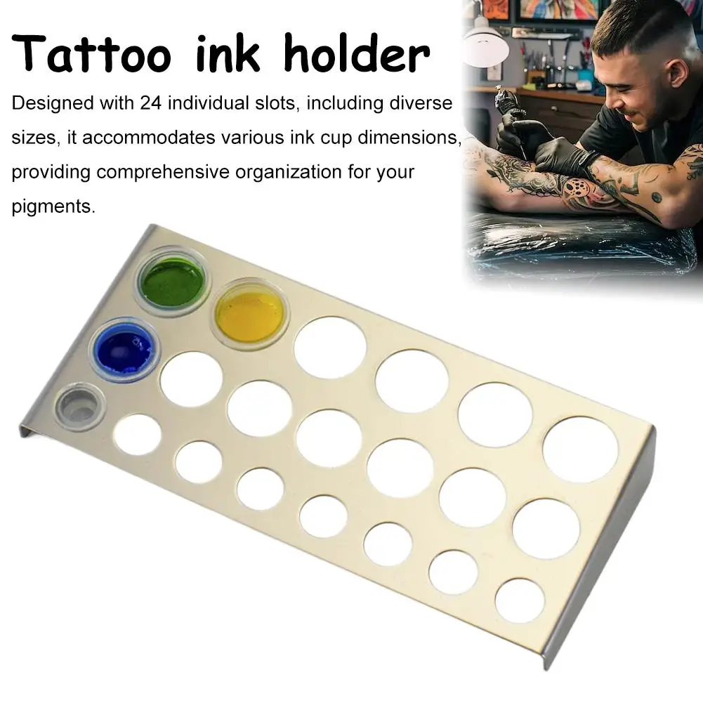 

New Tattoo Ink Display Stand Holder Empty Rack Acrylic Clear Supplies Cosmetic Tattoo Manicure Lipsticks Storage Organizer E9S6