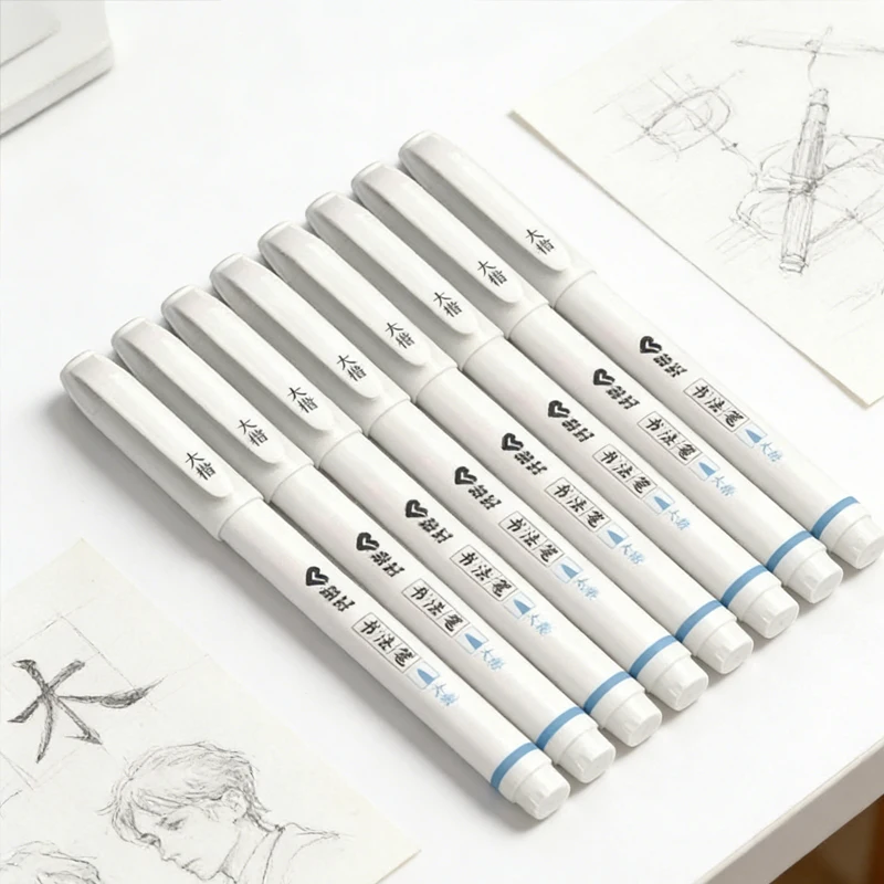 

Набор из 12 каллиграфических ручек-кистей для рисования и обводки, мягкие ручки для студентов, для практики письма, рождественский подарок для ребенка