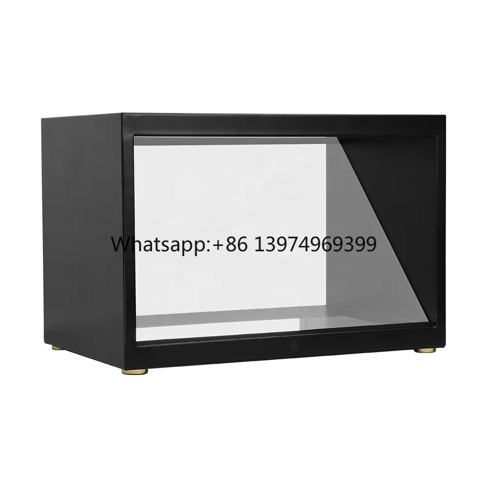 22inch Hologram Pyramid Display Showcase Holocube , Holographic 3D Advertising Equipment
