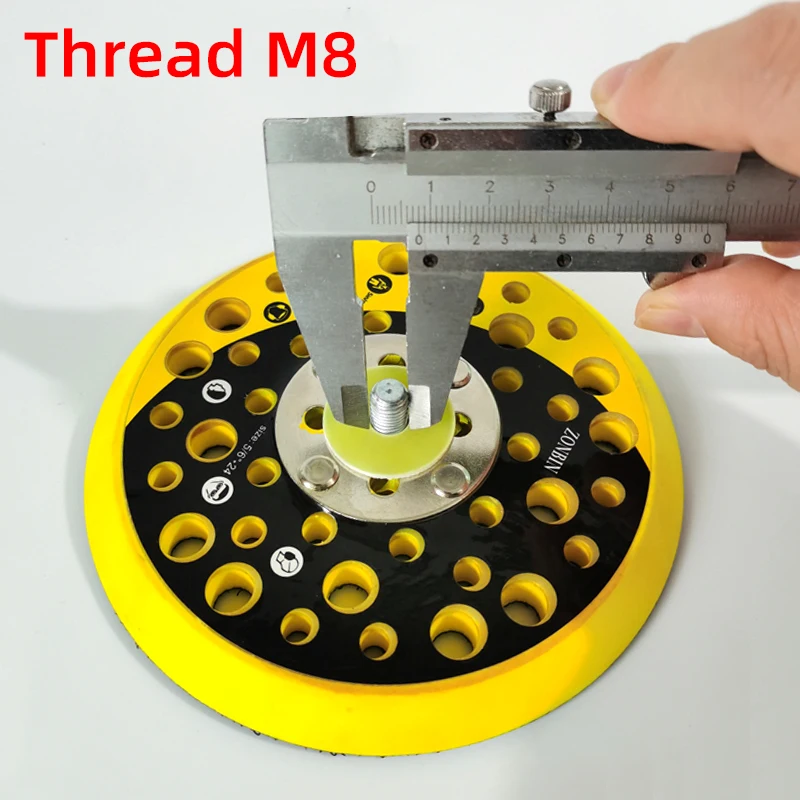 Suitable For MIRKA Sander 5 Inch Tray Disc Base Pneumatic Sandpaper Machine Sticky Disc Accessories 125mm