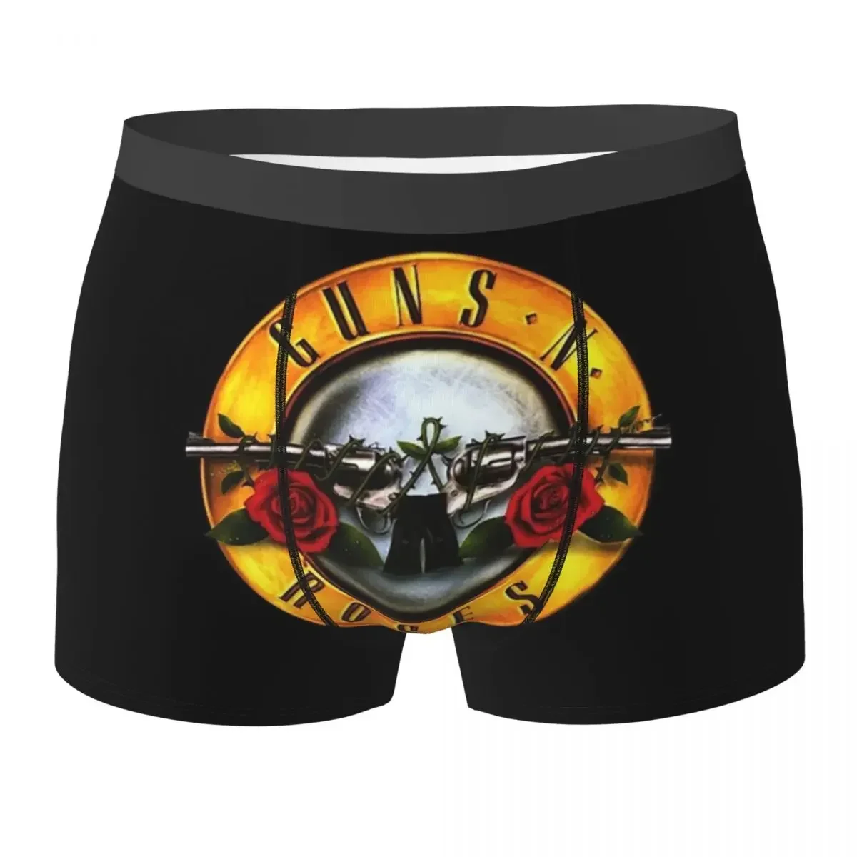 Boxer Underpants Shorts Guns N Rose Heavy Steampunk Music Panties Men's Breathable Underwear For Homme Man Boyfriend Gift