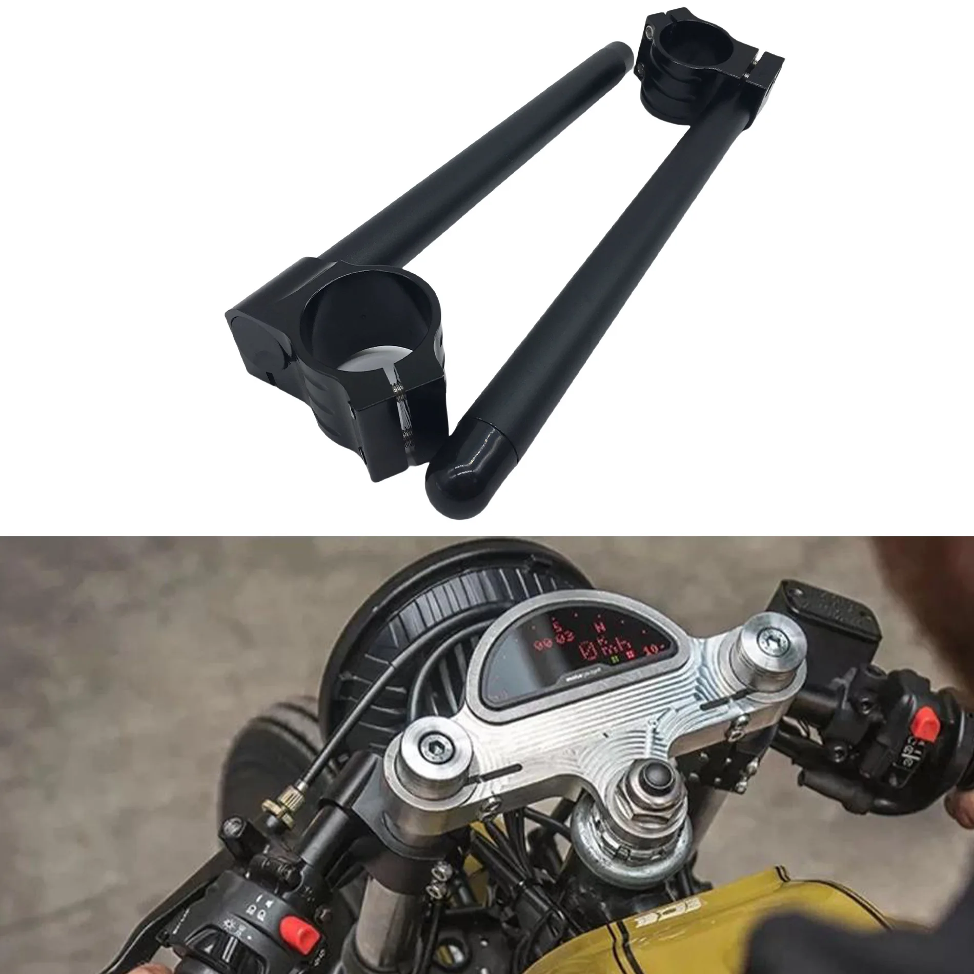 

Motorcycle Modification Accessories CNC Separation Handlebar Modified Aluminum Alloy Handlebar Universal Handlebar