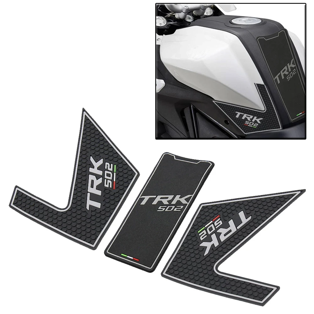 TRK502X Motorcycle Anti Slip Tank Pad Sticker Fits For Benelli TRK 502 X TRK502 Gas Knee Grip Traction Side Kneepad 3M Decals