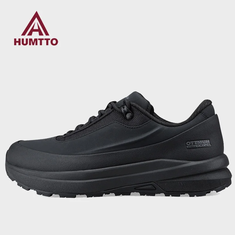 HUMTTO outdoor hiking shoes men's sneakers cowhide waterproof casual ankle shoes trekking shoes walking mountain travel shoes