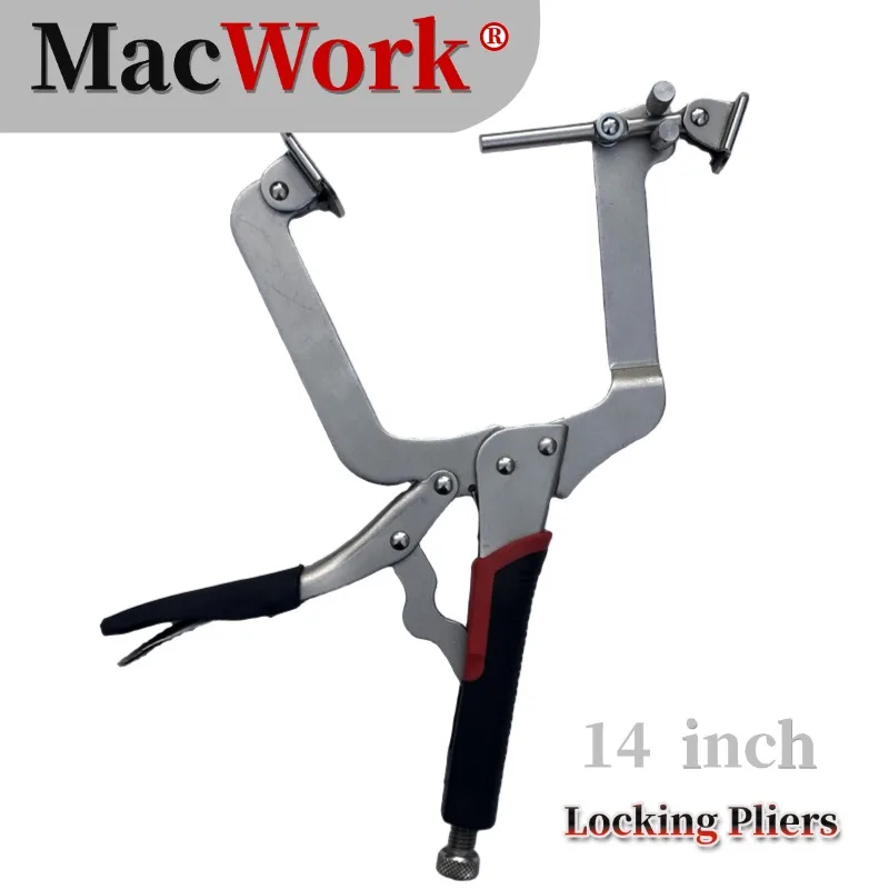 

14 inch Dual Purpose Pliers with Slanted Holes High Hardness Pocket Hole Clip Toughbuilt Locking Pliers Multitool C-clamp Tools