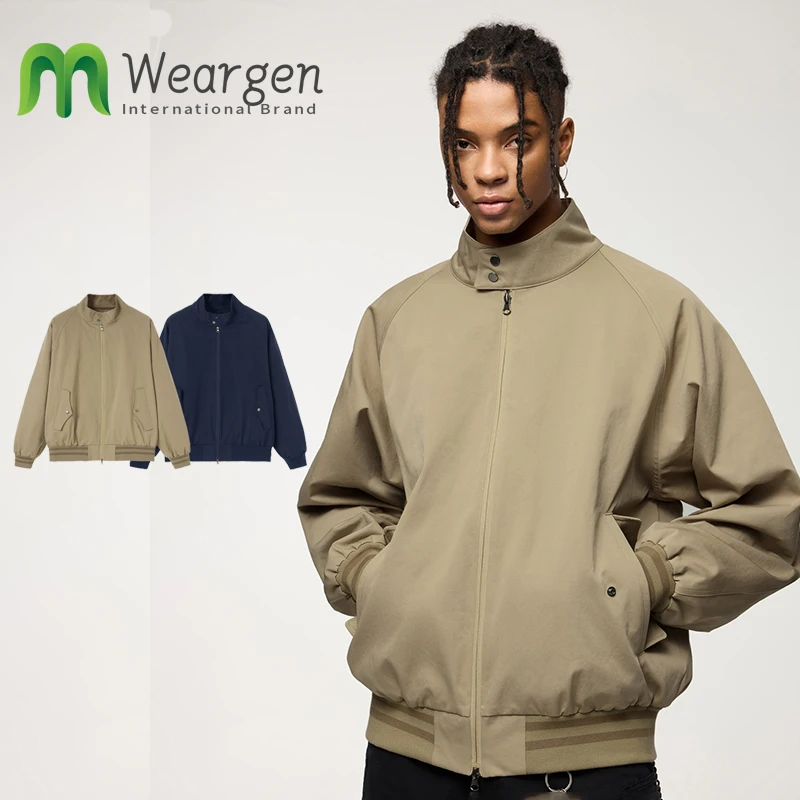 

Men Harrington Jacket Coat 2024 Autumn and Winter New Retro Street Flight Baseball Jacket Workwear 5315W24