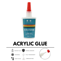 40g Strong Instant  PMMA Adhesive ABS Transparent Plexiglass PVC Plastic PP PC Glue Waterproof Acrylic Glue