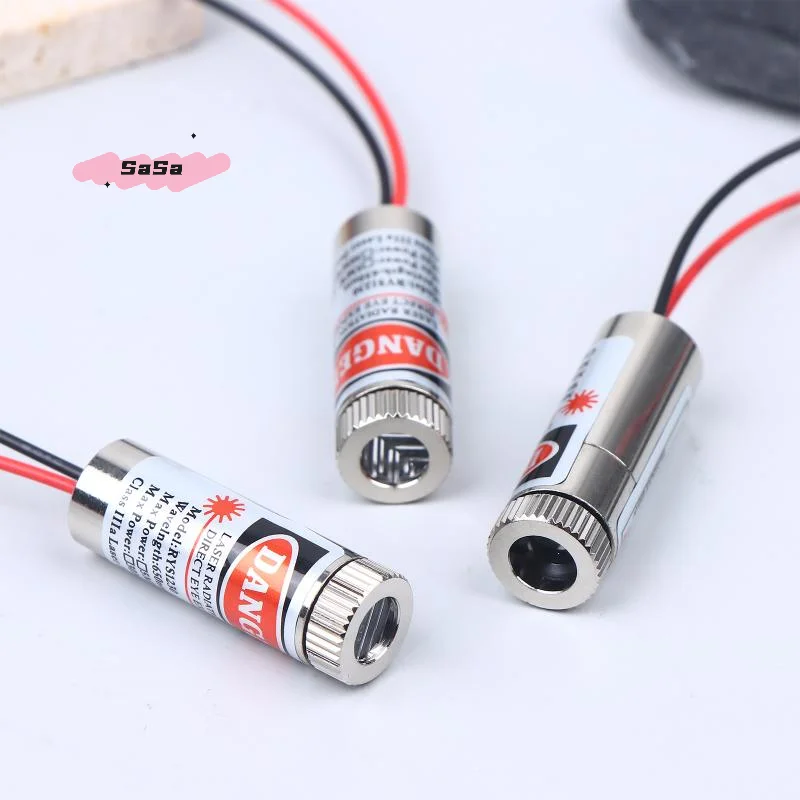 S-1/2/3Pcs Laser Pointer Diode 650nm 5mW Laser Diode Head Red Point / Line / Cross Laser Module 5V Pointer Sight Copper Head