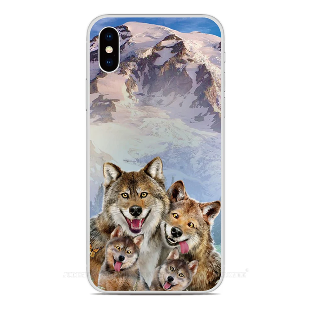 Animal Wolf Phone Case For LG Wing Velvet K22 K61 K62 Q60 K50 K51 K52 K40 Q6 Q7 Stylo 5 6 G8s G8X G7 G8 V50 V60 ThinQ Cover