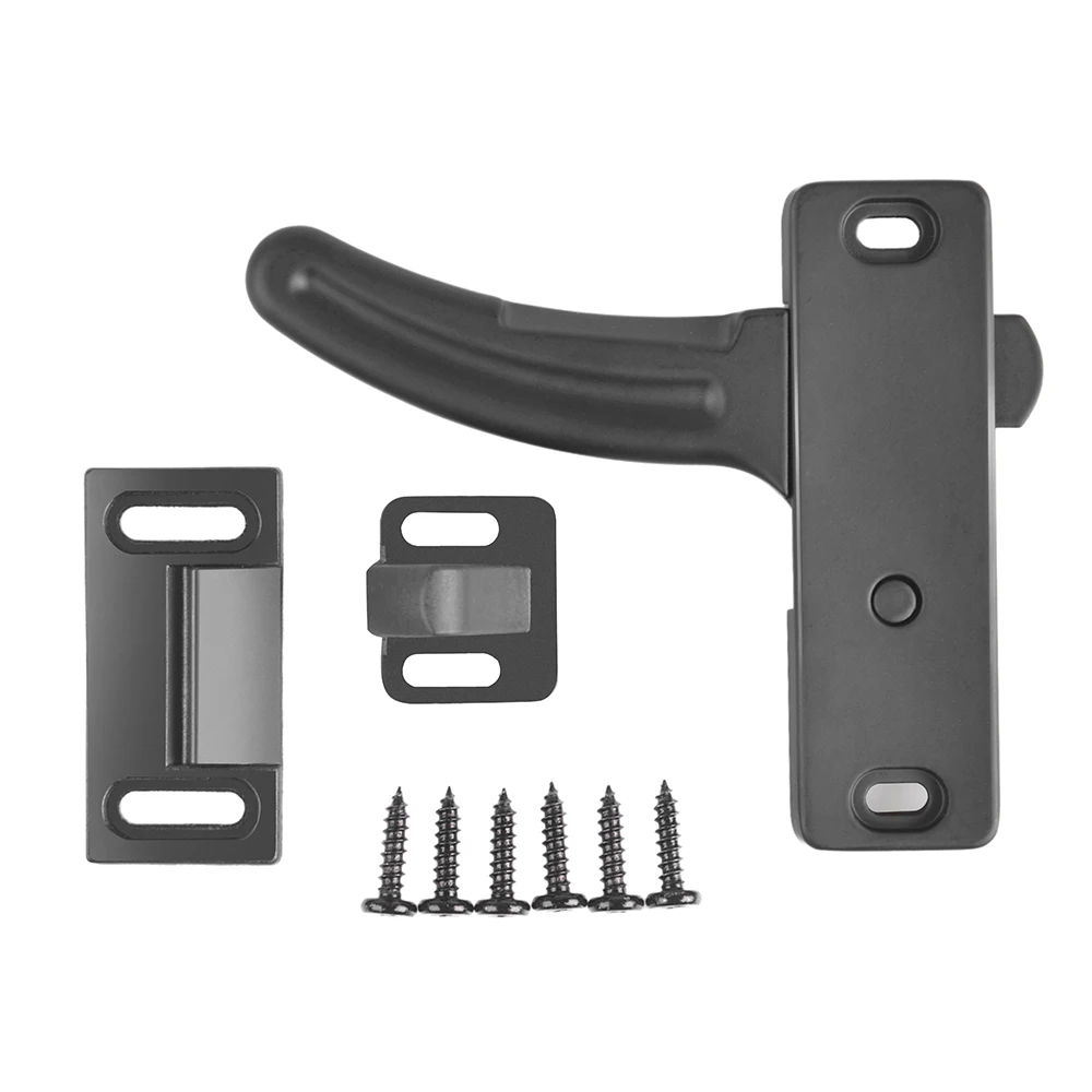 Aluminum Leisure RV Screen Door Latch Left Hand Handle Kit for Driver Side Door - Camper Motorhome Travel Trailer