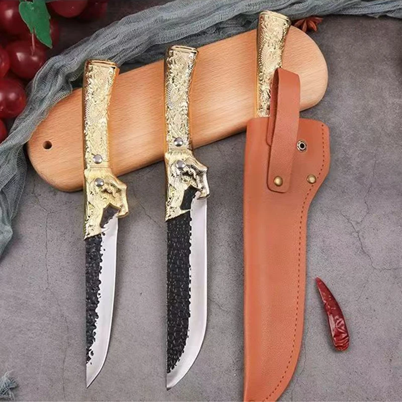 

Handmade Forged Boning Knife Stainless Steel Cleaver Peeling Knife Traditional Kitchen Tools Chef Knives Camping Fish Knifes