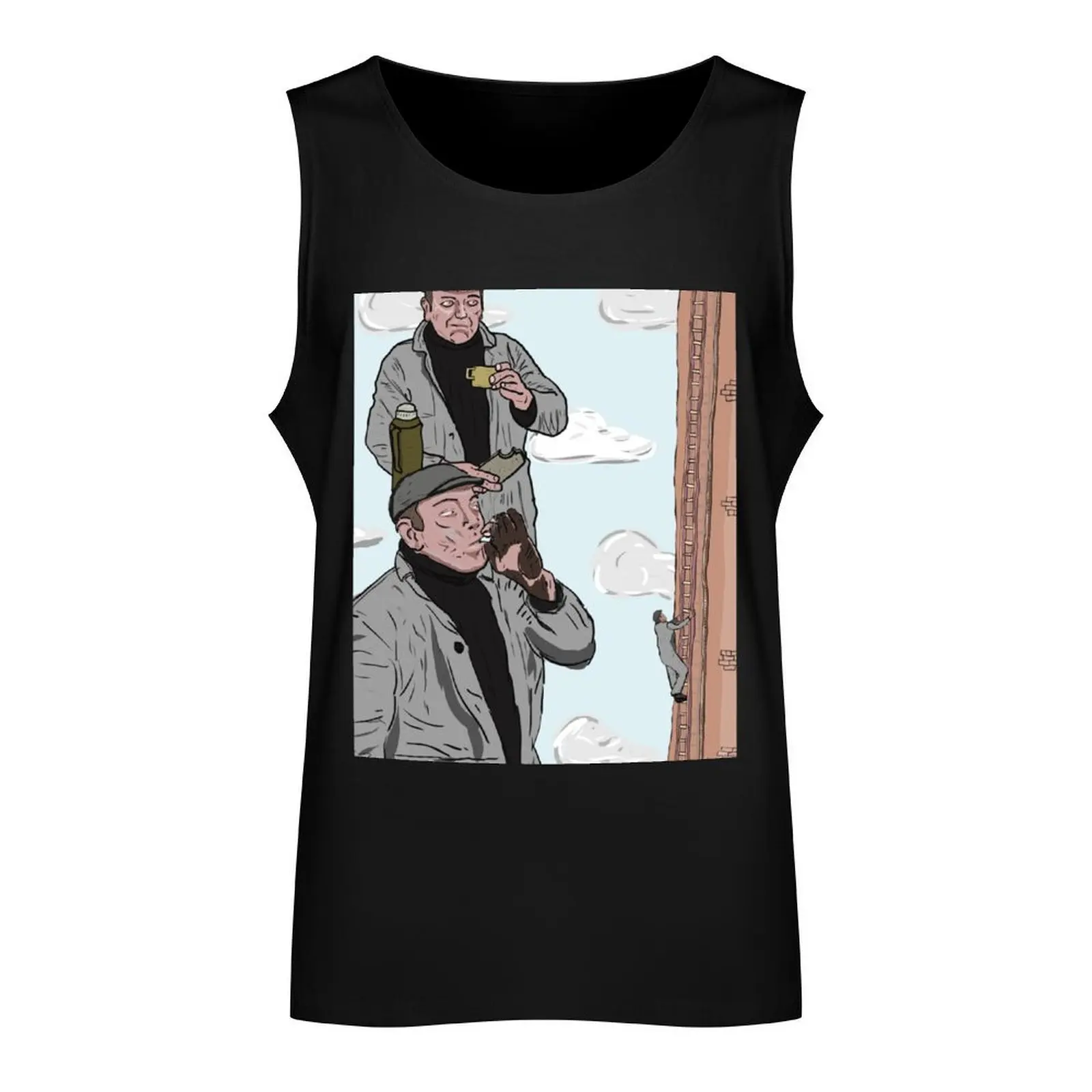 Fred Dibnah Trio Tank Top Vests sleeveless t-shirts for Men's gym