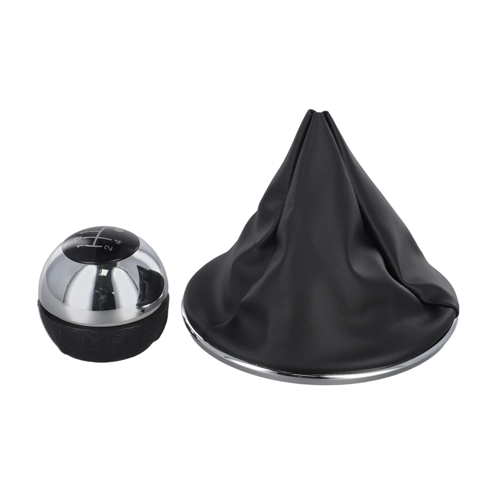 Automotive Gear Shifter Gear Shift Knob Car Accessory Upgrade Black Complete Gear Knob Set Direct Replacement Part