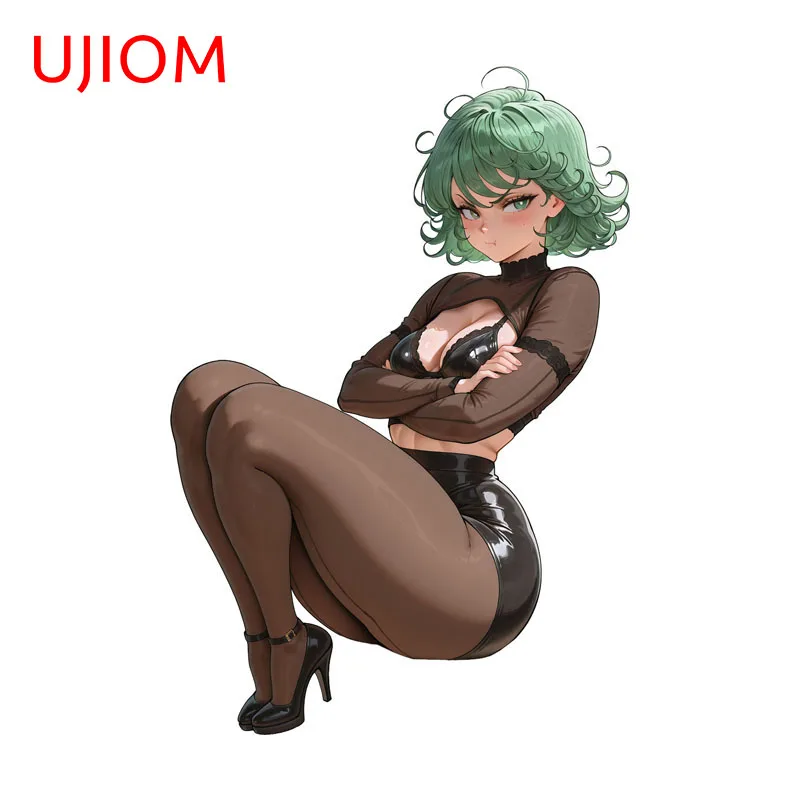 UJIOM Seductive Girl Tatsumaki Wall Sticker Premium Design Standing Posture Scratch Proof Decal Suitable For Baby Nursery Room
