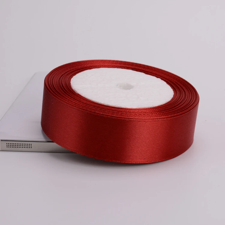 22meters 6mm-75mm Wine Red Satin Ribbons Packing Material DIY Bow Craft Decor Wedding Party Decoration Gift Wrapping Ribbon, image 9