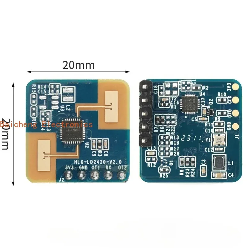 

LD2420 24G Millimeter Wave Radar Sensor Intelligent Human Body Micro Motion Module ISM Band High Sensitivity Low Consumption