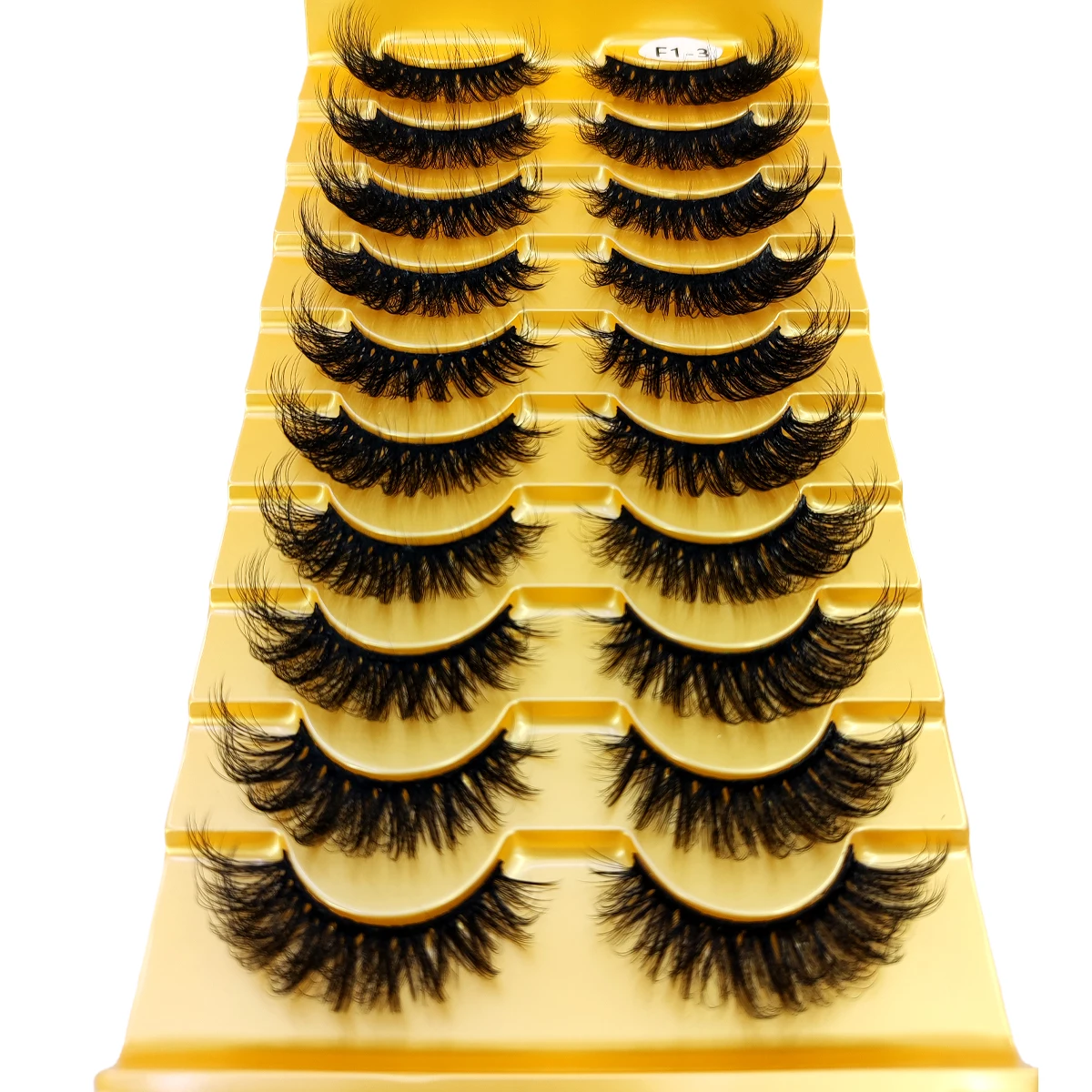 10 Pairs 3D Mink Lashes Natural False Eyelashes Dramatic Volume Fake Lashes Makeup Eyelash Extension Silk Eyelashes