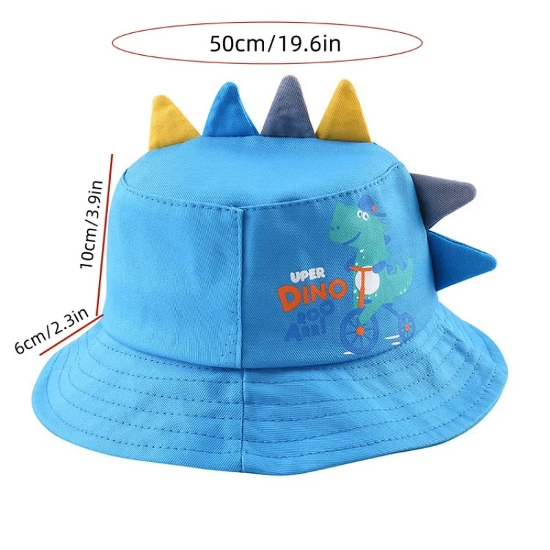 1 Cute and Fun 3D Dinosaur Bucket Hat, Available in Multiple Colors, with Soft and Adorable Pointed Corners, Made from Skin-Friendly Fabric, Suitable for Daily Wear / Outdoor Activities, Sun Protection Hat and Holiday Gift