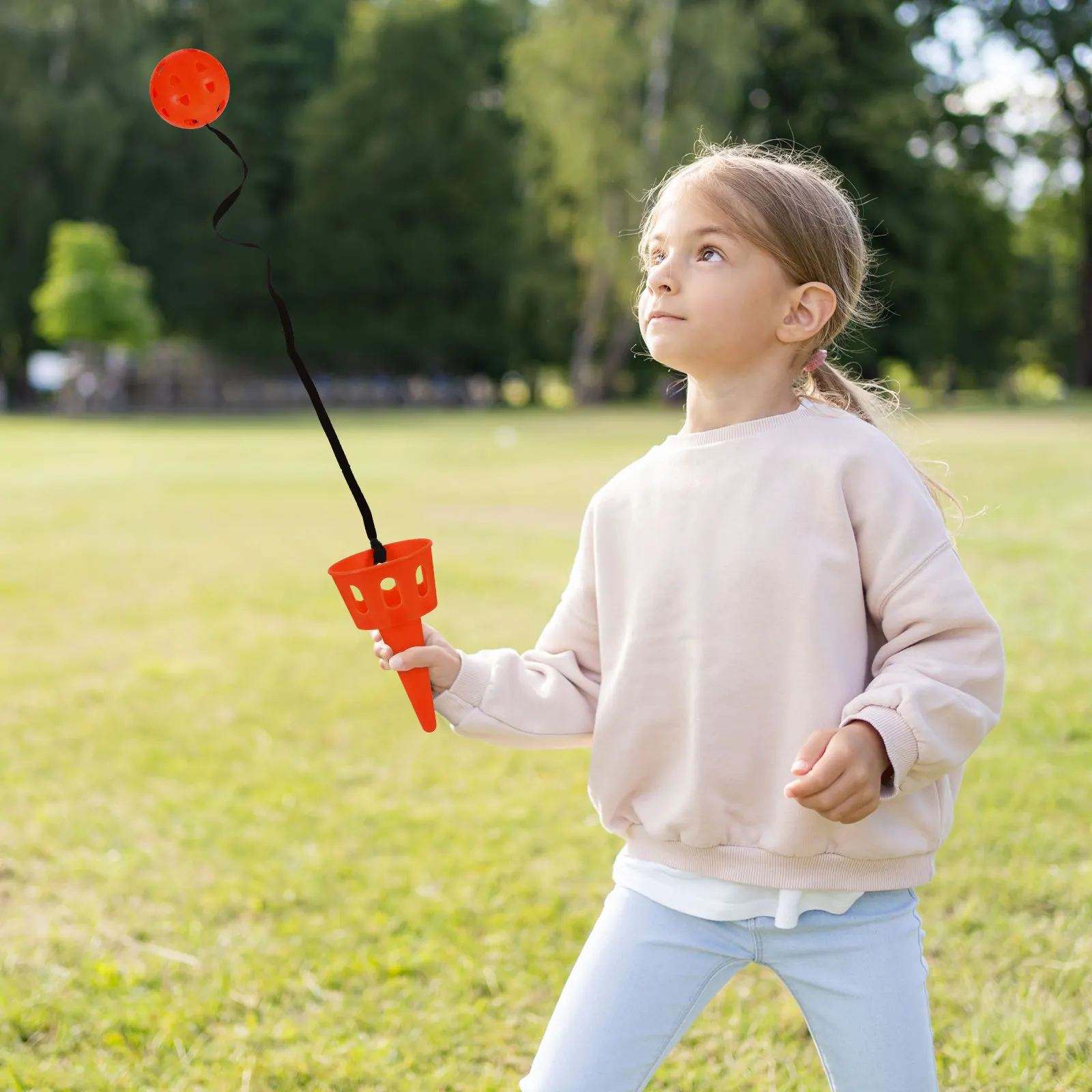 Scoop Ball Outdoor Catch Game Bright Colorful Lightweight Portable Ball Game Kids Gift Development Hand Eye Coordination