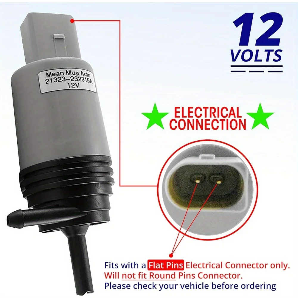 

Насос омывателя лобового стекла - Мотор омывателя для BMW - Замена оригинального (OEM) # : 67126934159, 67127302589