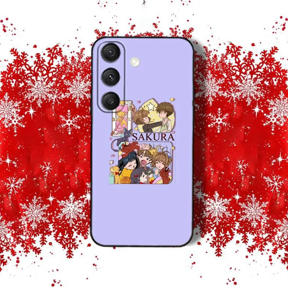 S-SakuraS Comic CardcaptorS Telefoonhoesje voor Samsung S22, S24, S25, S23, S20, S30, S21, Ultra, Plus, 5G, Fe, Lite schokbestendige duurzame Cover