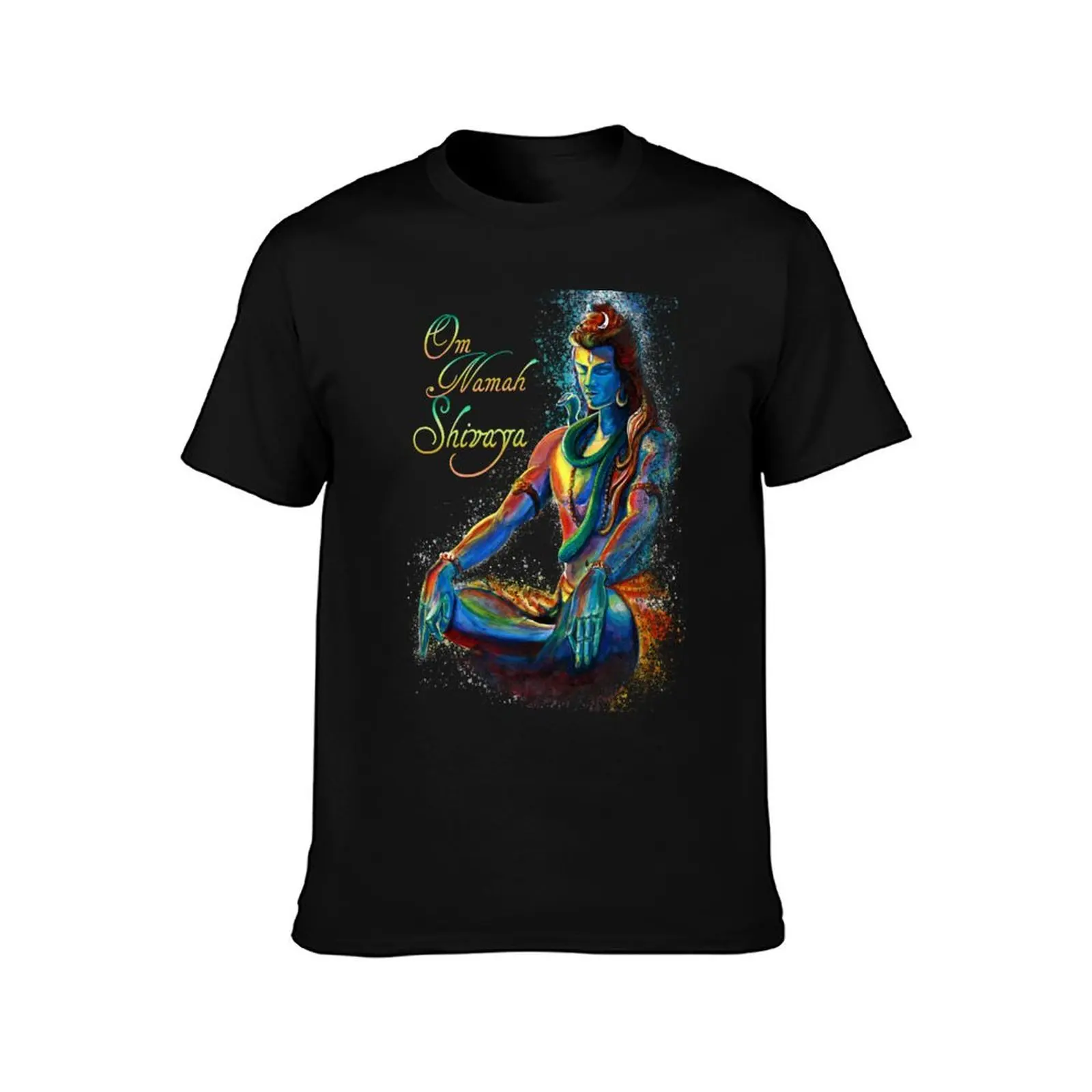 Mantra of Maha Shiva in deep Meditation T-Shirt Summer Casual Cotton Tee Oversized Streetwear Tops Vintage Graphic Print