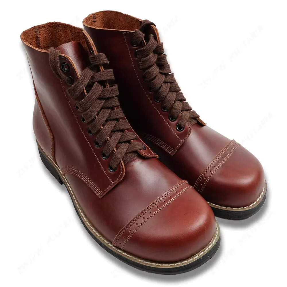 WW2 US ARMY BOOTS LEATHER BOOT SHORT GANG OUTDOORS BOOT HIGH QUALITY-US1120440