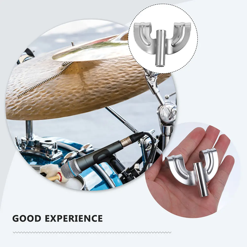 

6 Pcs Drum Hook Grab Clip Hardware Claw Parts Microphone Bass Metal Zinc Alloy Hooks for