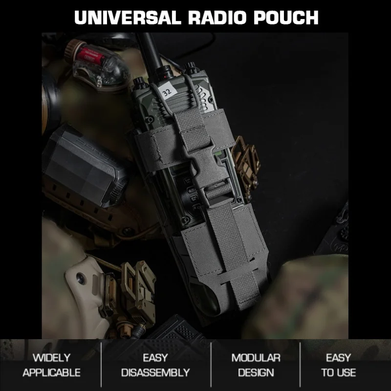 Universal Radio Pouch | Range Communication Holder | Outdoor Adventure Gear Carrier
