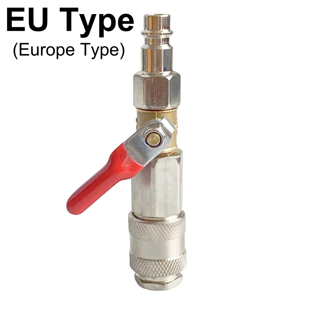 Pneumatic Switch Valve C-Janpan Type And Europe Type Air Compressor & Gun Switch On/Off Quick Connect Fitting Coupler Valve