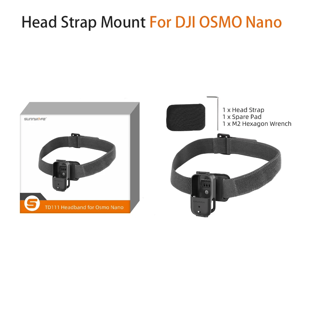 Verstellbarer Kopfbandhalter für DJI Osmo Nano – Fahrrad- und FPV-Halterung für DJI Osmo Nano Kamera Zubehör