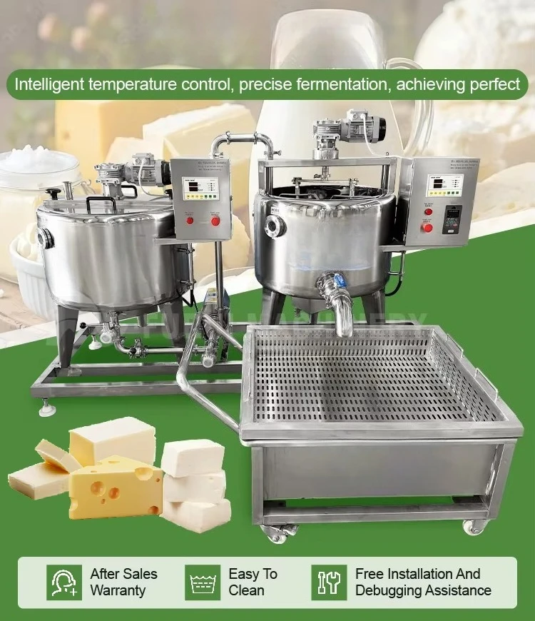 High Quality Small Scale Mozzarella Cheese Making Machine 200l Cheddar Cheese Stretching Pressing Making Machine
