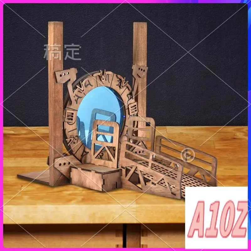 

0Z-Stargates Bookend Galaxy Gate Bookends Creatives Cross-Border Time Tunnel Magical Portal Bookends For Office Book Shelf