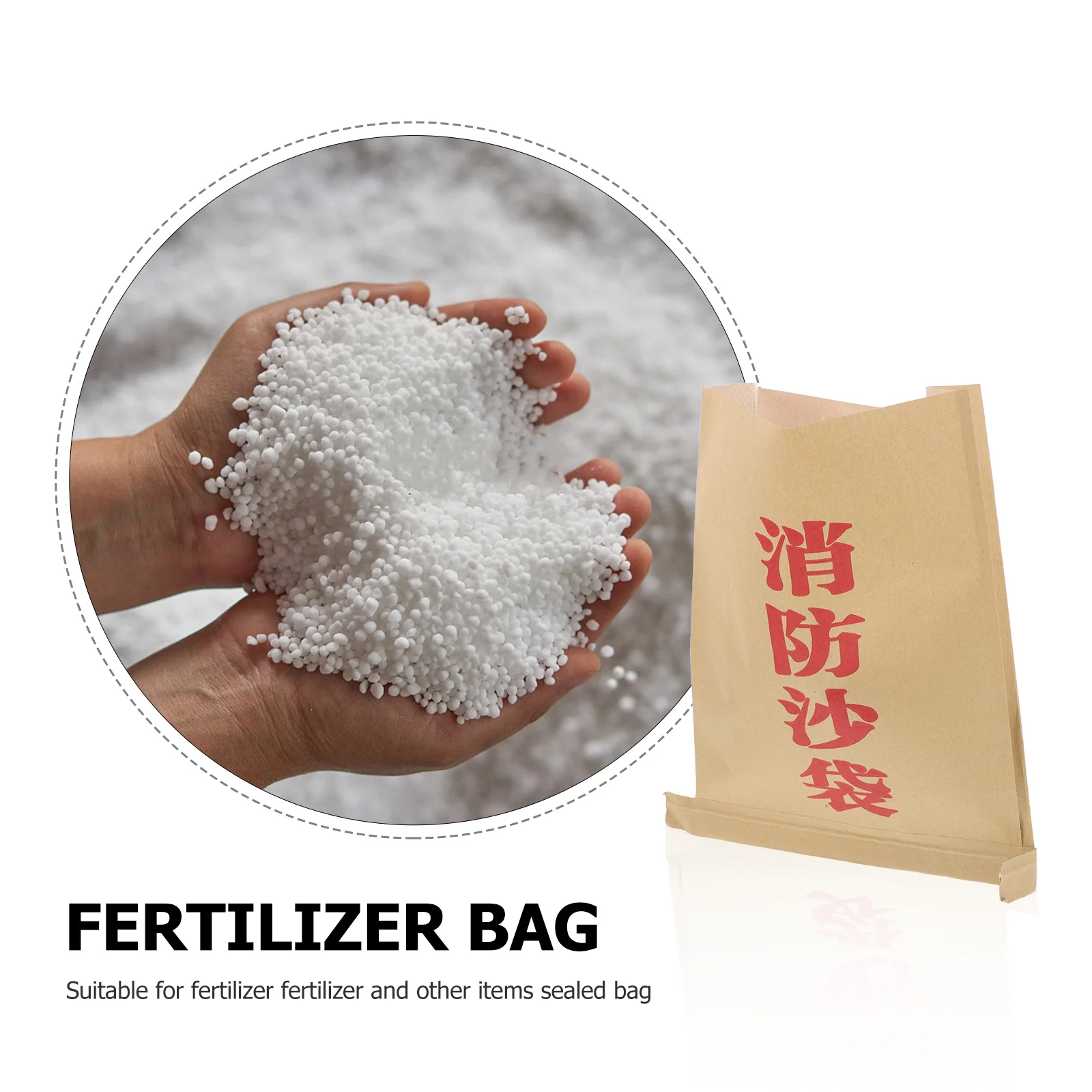 10 قطعة أكياس ورق الكرافت أكياس الرمل المركبة الثقيلة لتخزين الأسمدة الفيضانية الأرز الغذاء المنتجات الزراعية دائم #6