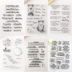 Word Blessing | Phrase Transparent Clear Stamps For DIY Scrapbooking Decorative Card making Crafts Fun Decoration Supplies