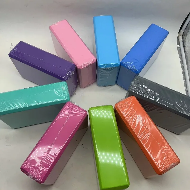 YTYINJody Yoga Foam Blocks Waterproof High Density Massage Yoga Brick Natural EVA Foam Large Pink Non-Slip Eco-Friendly Square
