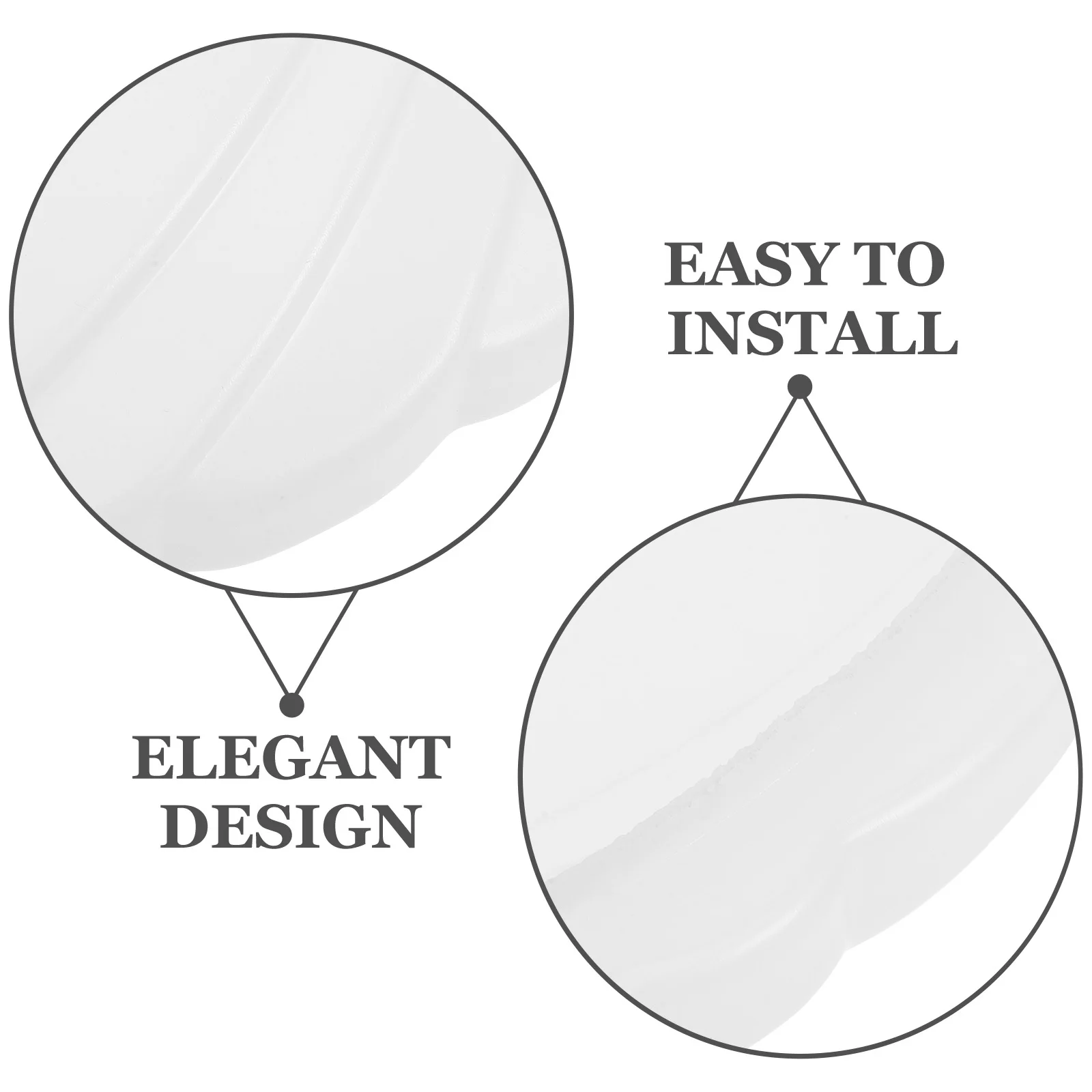 

Lamp Shade Round Plastic Ceiling Light Cover High Transmittance For Bedroom Living Room Office Classroom Pendant