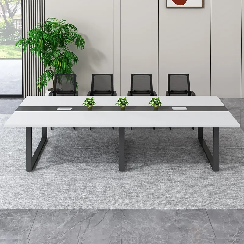 Office Conference table Long table Simple modern meeting room Training workbench Long strip