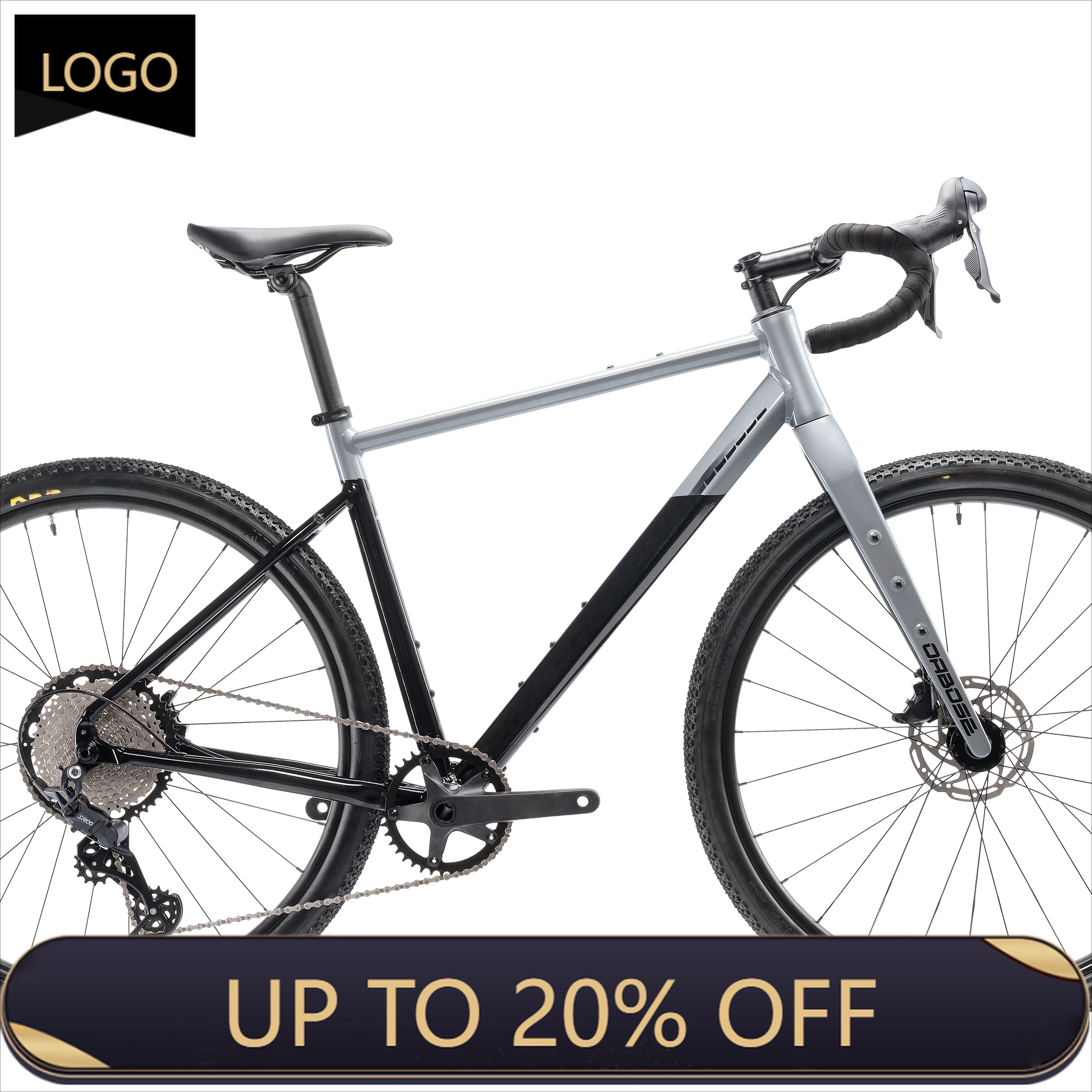 QQA Professional Road Bike 29 * 1.95 Inch Carbon Forklift Lightweight 700c Aluminum 12 Speed Hydraulic Disc Brake Gravel Bike