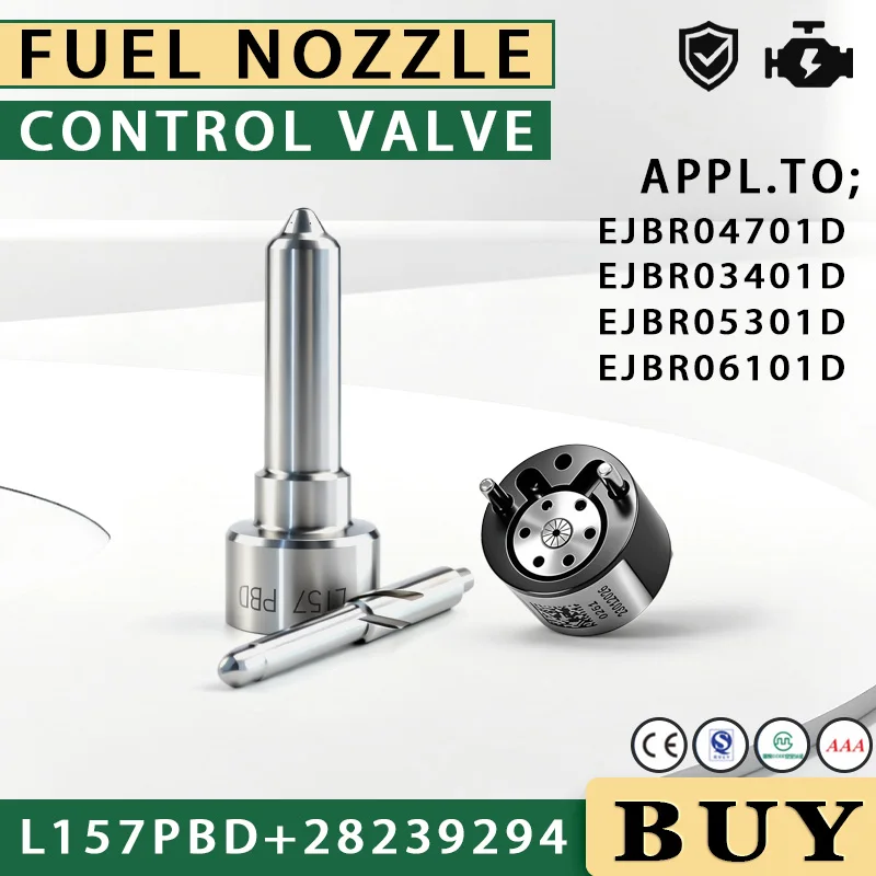 L157PBD+28239294 Euro III Fuel Nozzle And Control Valve Combination Kit Compatible With Injector EJBR03401D EJBR04701D LI2842