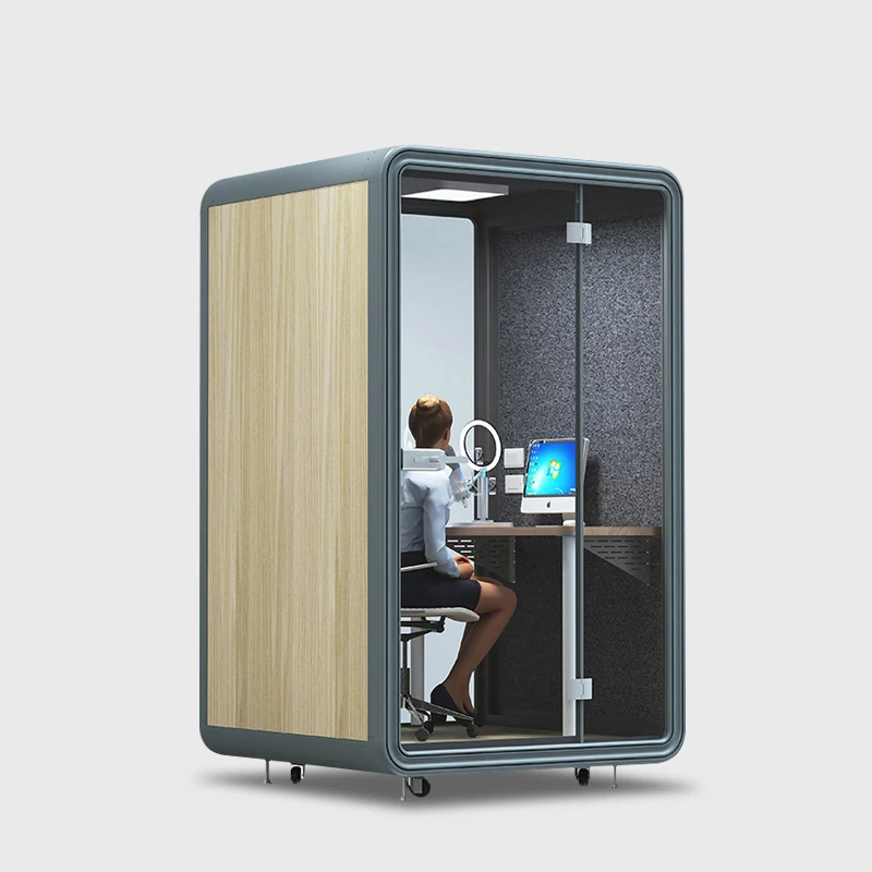 Modern minimalist mobile soundproof cabin tool room small house for office live broadcast negotiation