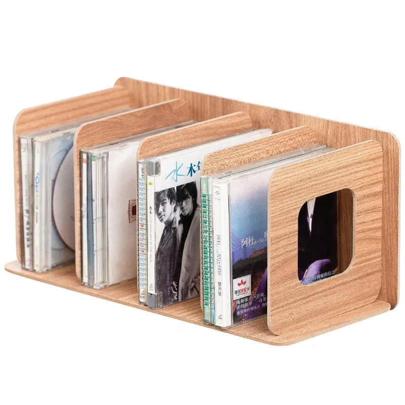 

Large-capacity CD Racks High-end Wooden Storage CD Racks Creative Display Cabinet Home Furniture Bastidores De CD ZY40CDJ