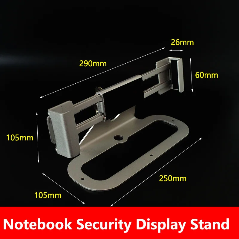 Notebook Computer Security Display Stand Macbook Laptop Security Display Rack Desk Mount Anti Theft Lock With Keys