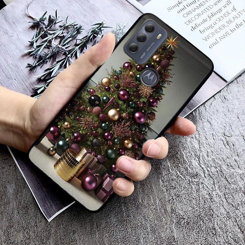 جراب هاتف لهاتف Moto G85 G55 G05 G14 G75 G31 G50 G10 G20 G30 G60 G13 G32 G84 G54 G53 G72 G24 قوة الشتاء عيد الميلاد