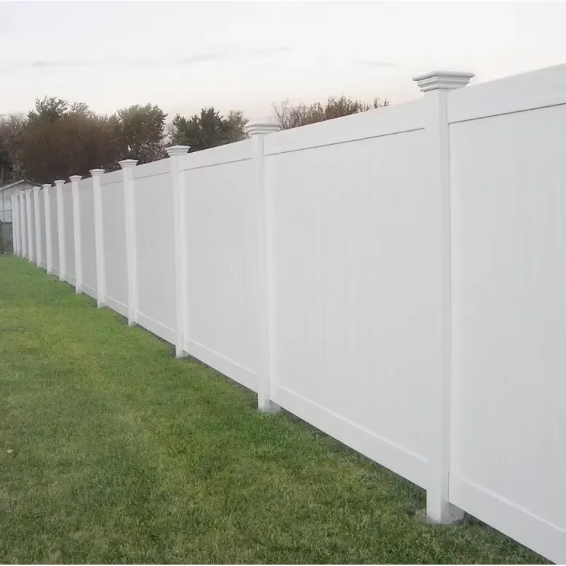 Vinyl PVC Privacy Fence Color Garden Fence White Plastic Garden Fence Metal Aluminum ASTM Wood Hot Sale Top Quality 6ft.h