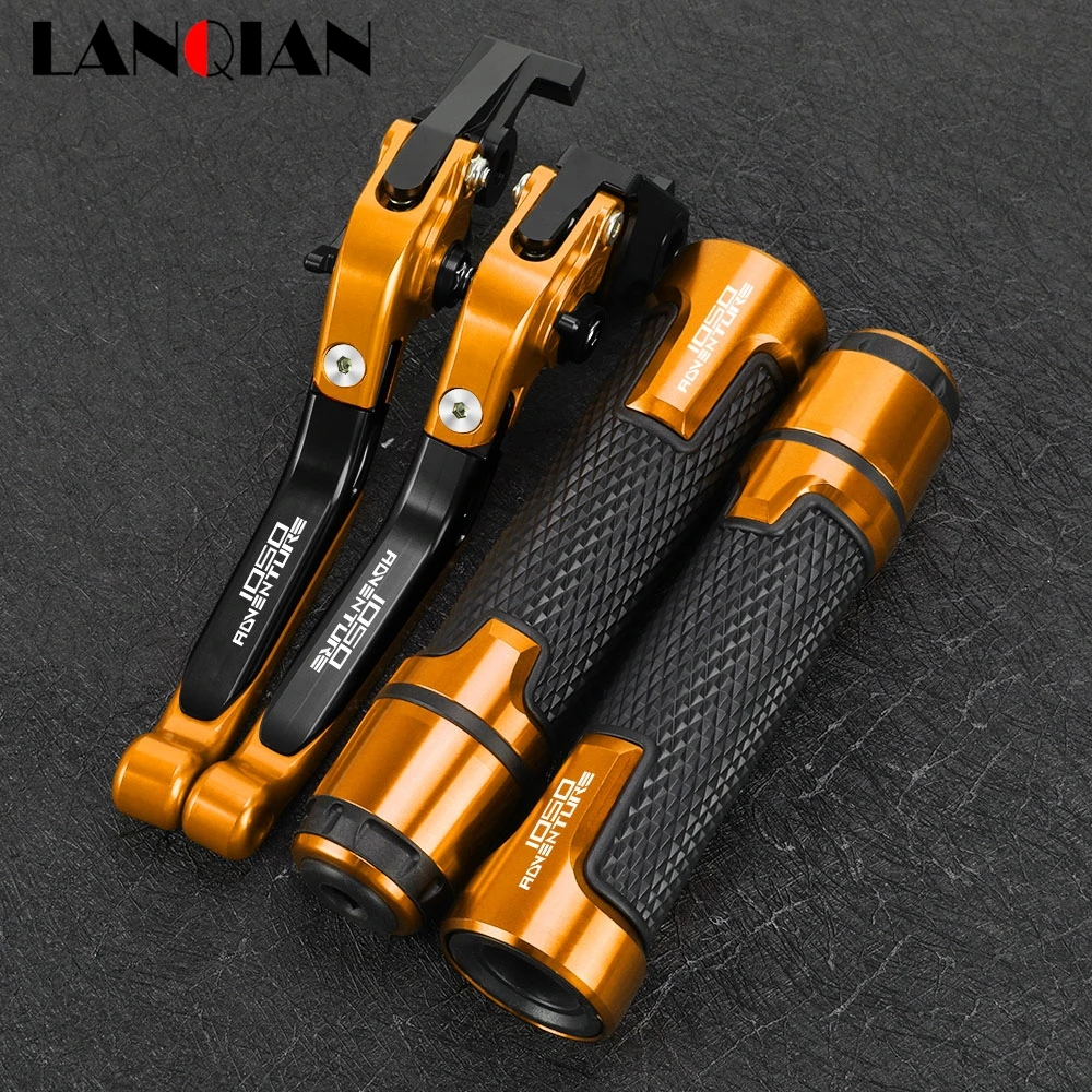 

FOR 1050 Adventure 1050 2015 2016 Motorcycle Folding Extendable Adjustable Brake Clutch Levers Handlebar Hand Grips Ends