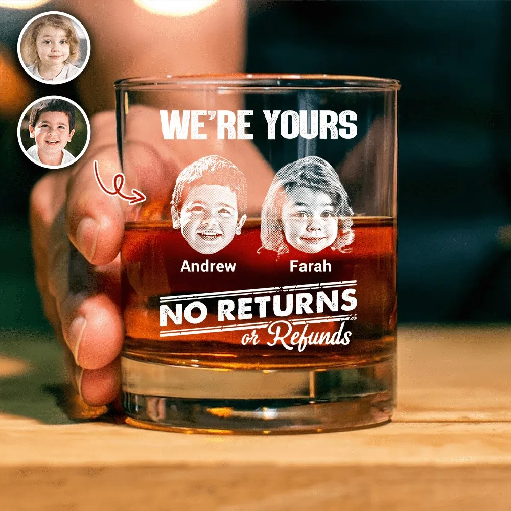 

10 pcs personalized engraved photo glass rocks glass with photo - personalized etched glass whisky cup